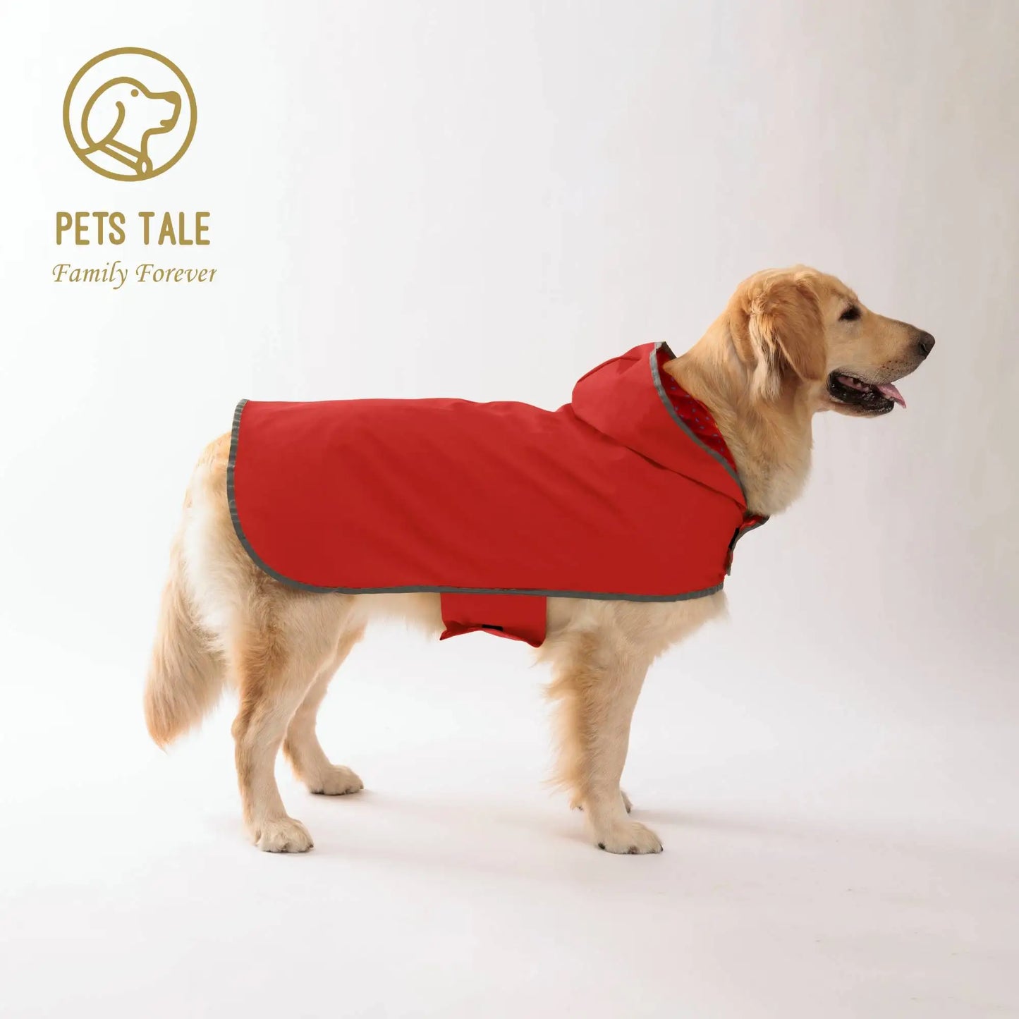 Dog Raincoat Waterproof & Reversible – Lightweight Hooded Jacket with Reflective Safety Trim