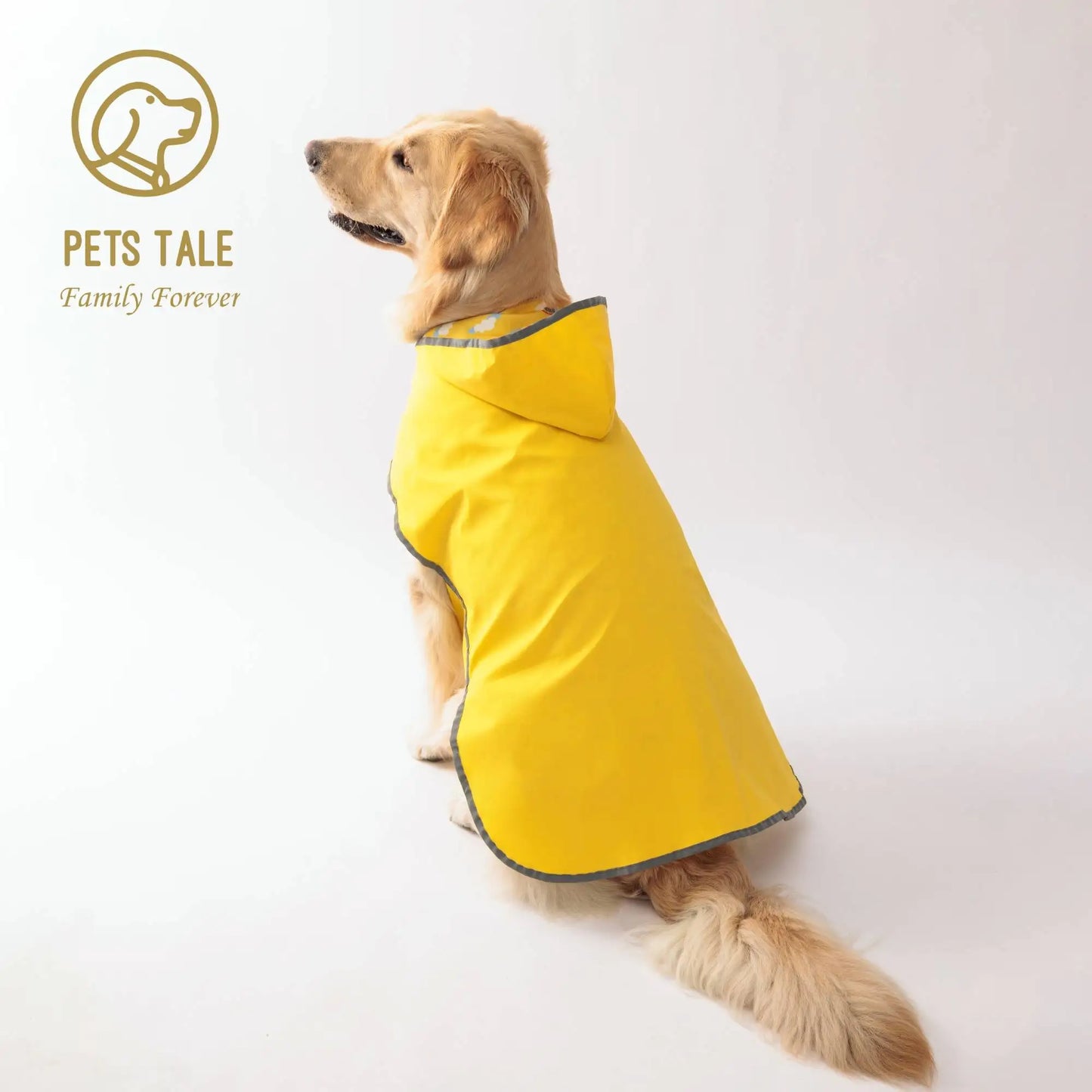 Dog Raincoat Waterproof & Reversible – Lightweight Hooded Jacket with Reflective Safety Trim