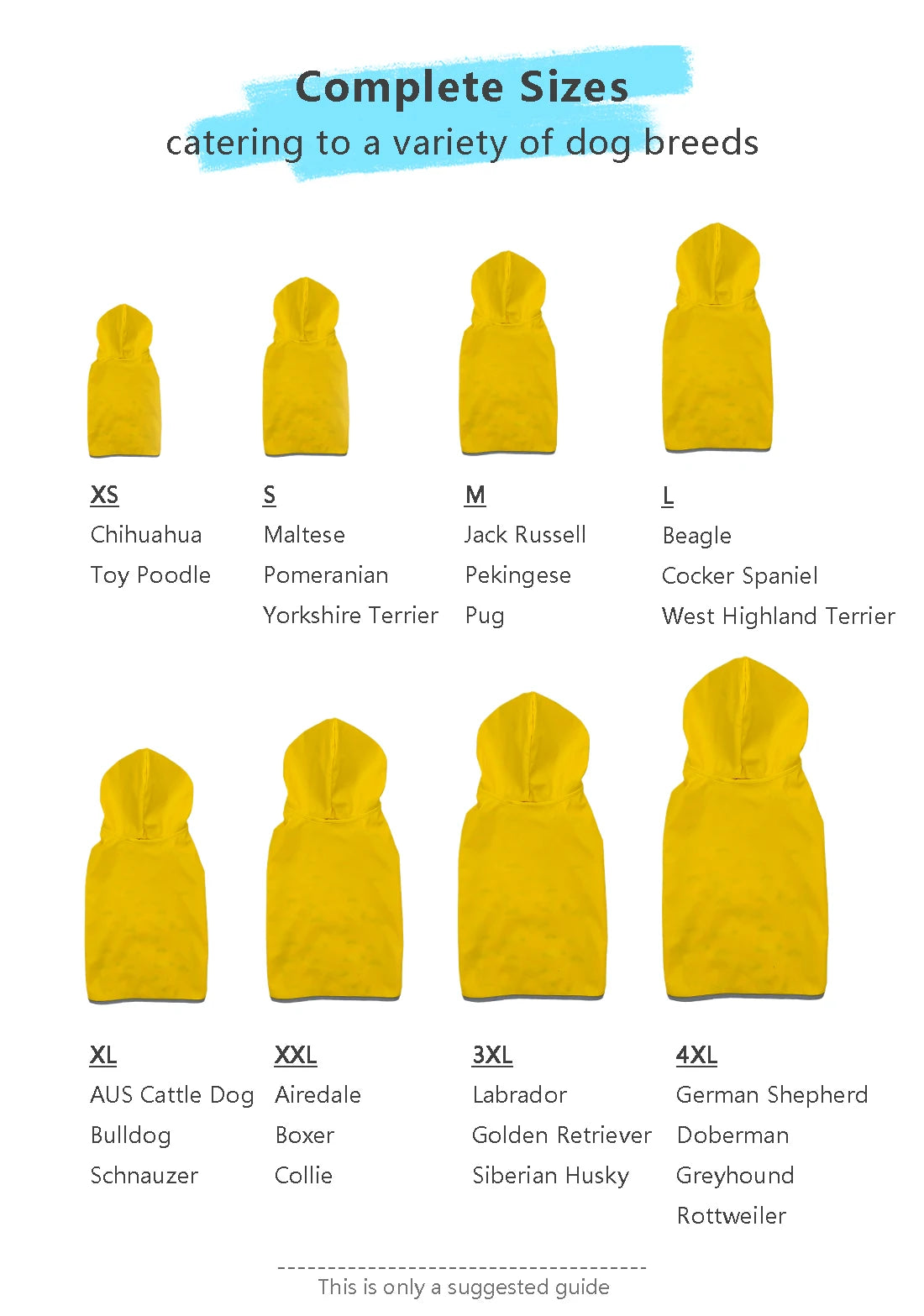 Dog Raincoat Waterproof & Reversible – Lightweight Hooded Jacket with Reflective Safety Trim